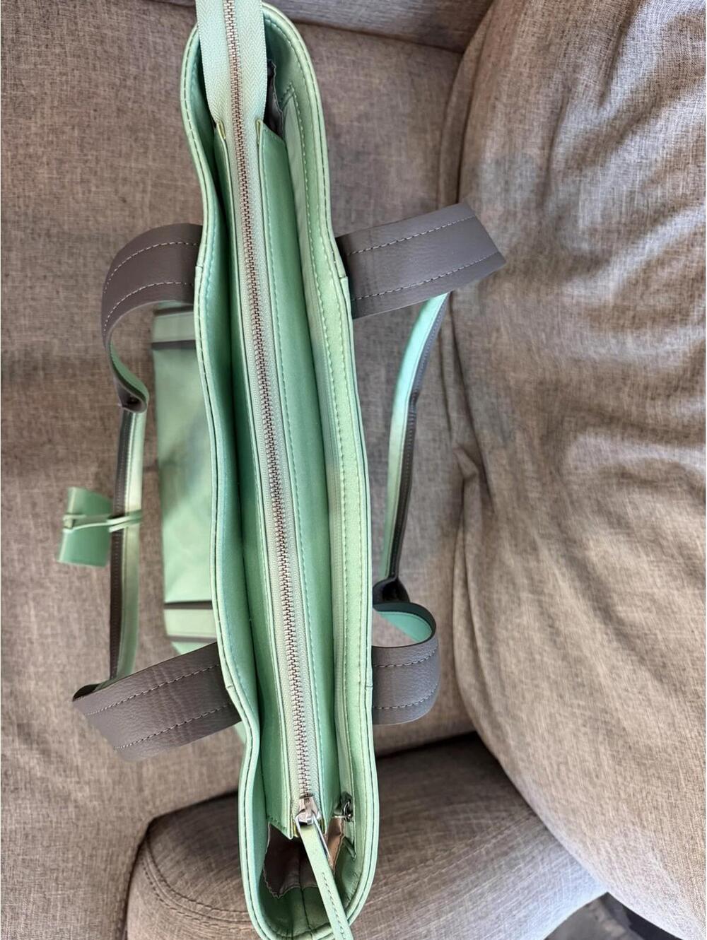 Vessel Signature Baseline Tennis Bag Neo Mint Green Dust Bag Vegan Leather - Picture 8 of 12
